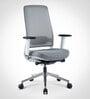 Model 54 Breathable Mesh Ergonomic Chair With Nylon Base In Grey Colour