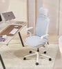 Model 92 Breathable Mesh Executive Chair In Ivory Colour