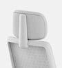 Model 92 Breathable Mesh Executive Chair With Headrest In Ivory Colour