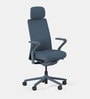 Model 92 Breathable Mesh Executive Chair With Headrest In Ocean Colour