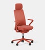 Model 92 Breathable Mesh Executive Chair With Headrest In Pastel Colour