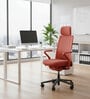 Model 92 Breathable Mesh Executive Chair With Headrest In Pastel Colour