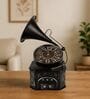 Model Clock Retro Gramophone Black Vintage Clock