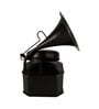 Model Clock Retro Gramophone Black Vintage Clock