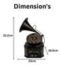 Model Clock Retro Gramophone Black Vintage Clock