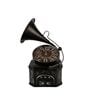 Model Clock Retro Gramophone Black Vintage Clock