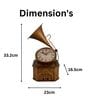 Model Clock Retro Gramophone Gold Vintage Clock