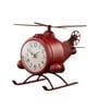 Model Clock Retro Aircraft Design Red