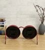 Model Clock Vintage Dual Time Glasses Red