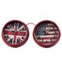 Model Clock Vintage Dual Time Glasses Red