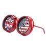 Model Clock Vintage Dual Time Glasses Red