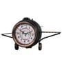 Model Clock Vintage Fighter Plane Shaped Black