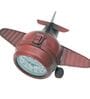 Model Clock Vintage Fighter Plane Shaped Red