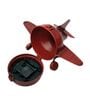 Model Clock Vintage Fighter Plane Shaped Red