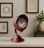 Model Clock Vintage Spotlight Red Decorative Clock