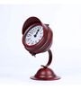 Model Clock Vintage Spotlight Red Decorative Clock