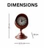 Model Clock Vintage Spotlight Red Decorative Clock