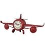 Model Clock Vintage Wingplane Red Decorative Clock
