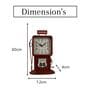Model Clock Gasoline Route 66 Red Vintage Clock