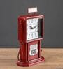 Model Clock Gasoline Route 66 Red Vintage Clock