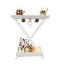 Model J Steel Portable Bar Table In Matte White Finish