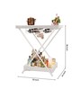 Model J Steel Portable Bar Table In Matte White Finish