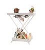 Model J Steel Portable Bar Table In Matte White Finish