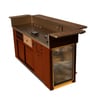Model X 2.0 Metal Bar Cabinet With Dual Fridge and Wireless Charging Port in Tuscan Finish