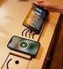 Model X 2.0 Metal Bar Cabinet With Dual Fridge and Wireless Charging Port in Imperial Green Finish