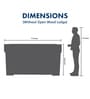 Model X 2.0 Metal Bar Cabinet With Dual Fridge and Wireless Charging Port in Mocha Brown Finish