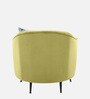 Modena Fabric Lounge Chair in Green Colour