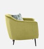 Modena Fabric Lounge Chair in Green Colour
