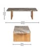 Modena Toronto Marble Coffee Table In Natural Finish