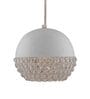 Modena White Metal Hanging Light