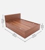 Modera Queen Bed in Planked Walnut Finish Modera Queen Bed in Planked Walnut Finish