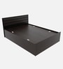Modern Queen Bed in Wenge and Grey Finish Modern Queen Bed in Wenge and Grey Finish