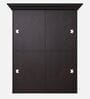 Modern Queen Bed in Wenge and Grey Finish Modern Queen Bed in Wenge and Grey Finish