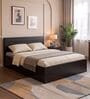Modern Queen Bed in Wenge and Grey Finish Modern Queen Bed in Wenge and Grey Finish