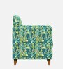 Modern Fabric 1 Seater Sofa In Tropical Ikkat Multicolor Colour