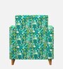 Modern Fabric 1 Seater Sofa In Tropical Ikkat Multicolor Colour