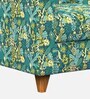 Modern Fabric 1 Seater Sofa In Tropical Ikkat Multicolor Colour