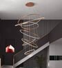 Modern 11-Ring Spiral LED Chandelier   Double Height Chandelier