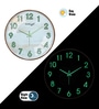 White Modern Wall Clock With Copper Frame (12.75 Inch)