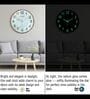 White Modern Wall Clock With Copper Frame (12.75 Inch)