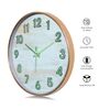 White Modern Wall Clock With Copper Frame (12.75 Inch)