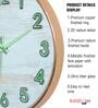 White Modern Wall Clock With Copper Frame (12.75 Inch)