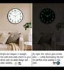 Black Metallic Modern Wall Clock (12.75 Inch)