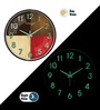 Black Metallic Modern Wall Clock (12.75 Inch)