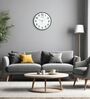 Black Metallic Modern Wall Clock (12.75 Inch)
