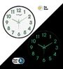 Black Metallic Modern Wall Clock (12.75 Inch)